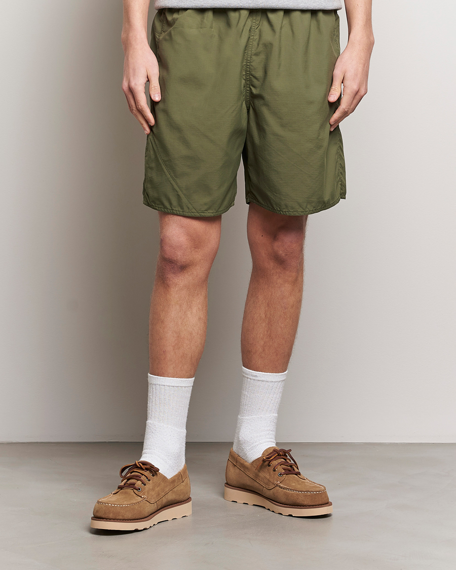 Heren | Trekkoord shorts | BEAMS PLUS | MIL Athletic Shorts Olive