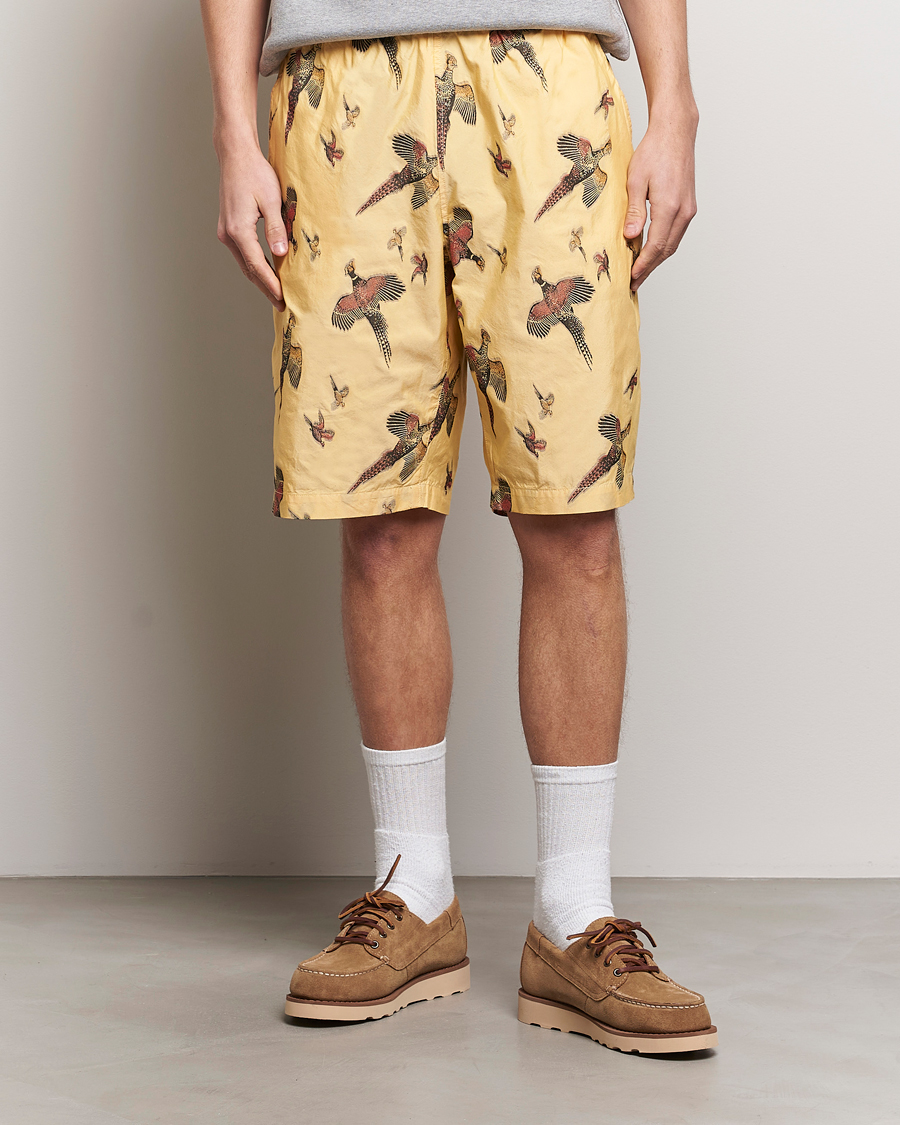 Heren | Preppy Authentic | BEAMS PLUS | Duck Jacquard Easy Shorts Yellow