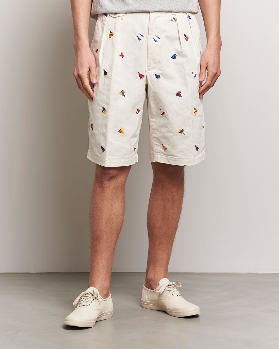 Heren | Kleding | BEAMS PLUS | Embroidered Shorts White