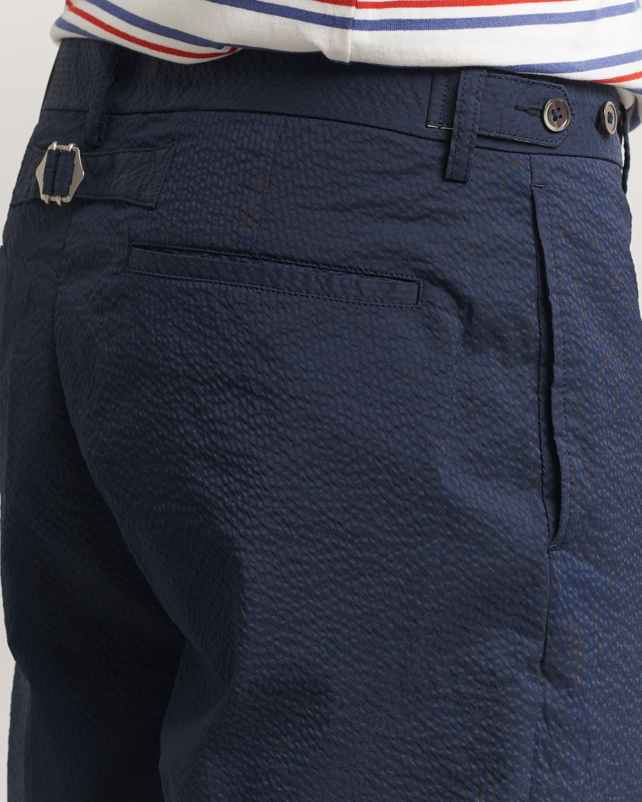 Heren | Broeken | BEAMS PLUS | Seersucker Ivy Trousers Navy