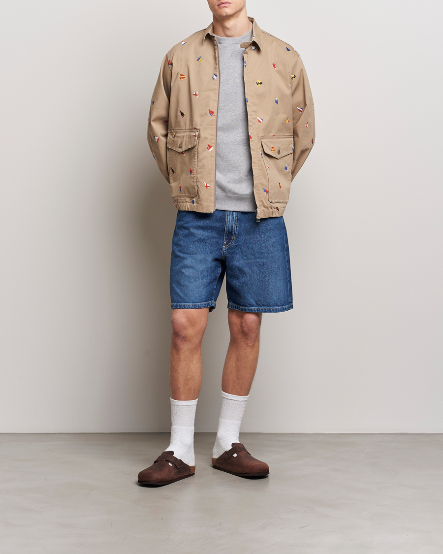 Heren | Jassen | BEAMS PLUS | Embroidered Harrington Jacket Beige