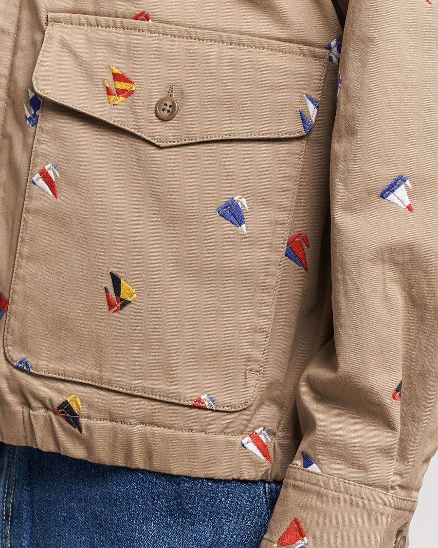 Heren | Jassen | BEAMS PLUS | Embroidered Harrington Jacket Beige
