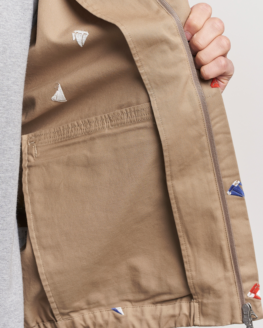 Heren | Jassen | BEAMS PLUS | Embroidered Harrington Jacket Beige
