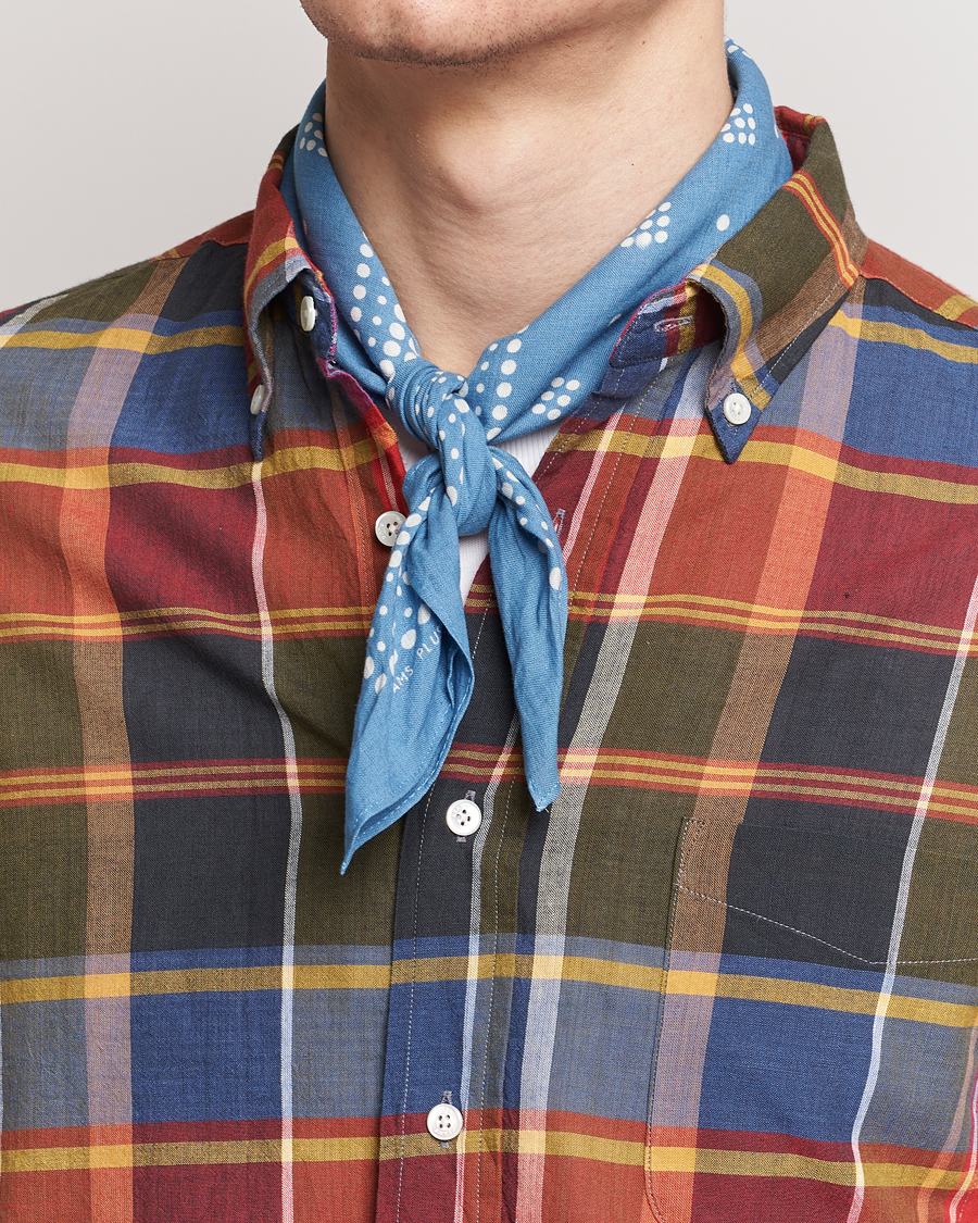 Heren | Pochets | BEAMS PLUS | 2-Pack Bandanas Sax Blue