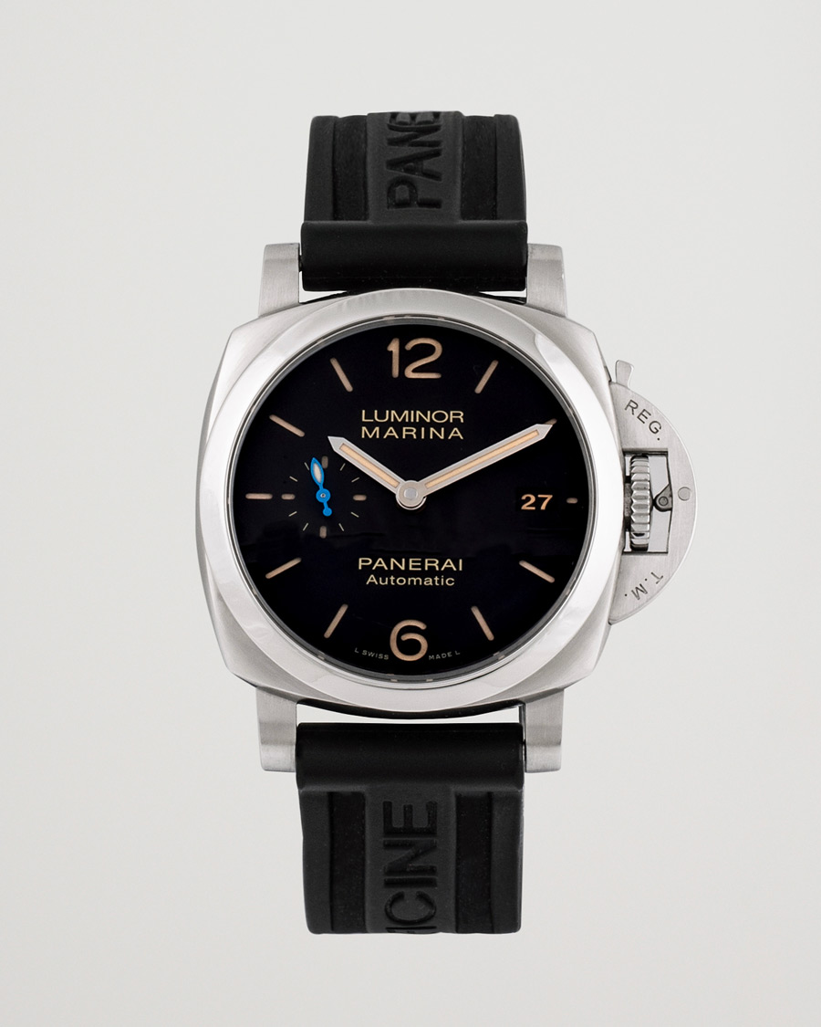 Heren | Panerai Pre-Owned Luminor 1950 42 Marina PAM01392 Silver | Panerai Pre-Owned | Luminor 1950 42 Marina PAM01392 Silver