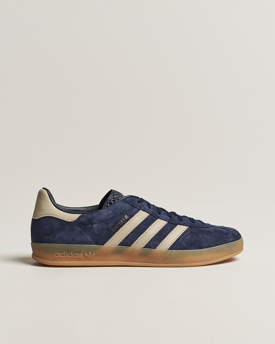 Heren | adidas Originals Gazelle Indoor Sneaker Blue/Beige | adidas Originals | Gazelle Indoor Sneaker Blue/Beige