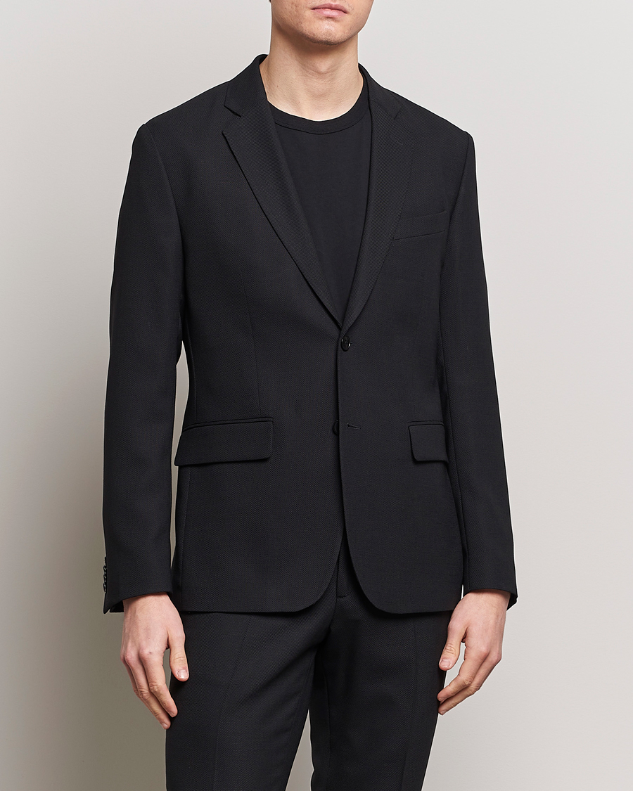 Heren | J.Lindeberg | J.Lindeberg | Hopper Active Hopsack Blazer Black