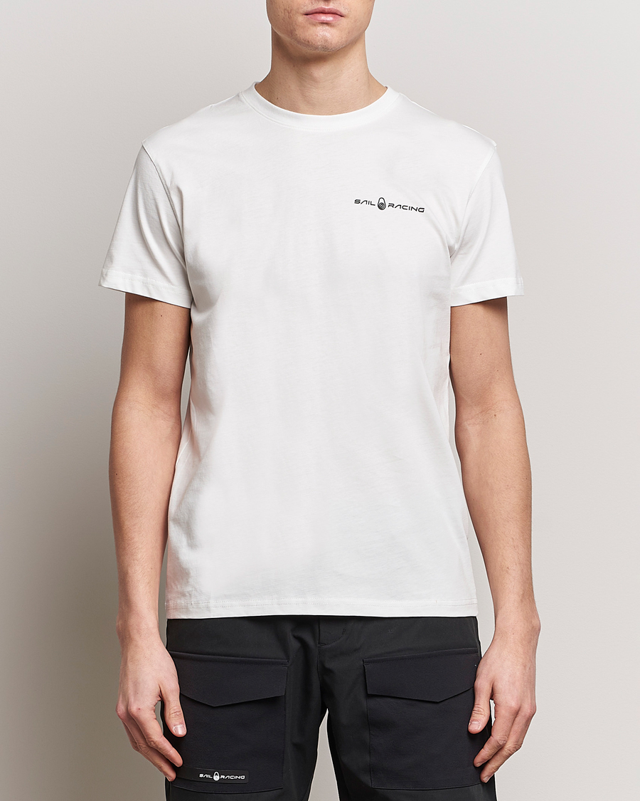 Heren | T-shirts | Sail Racing | Bowman Crew Neck T-Shirt Storm White