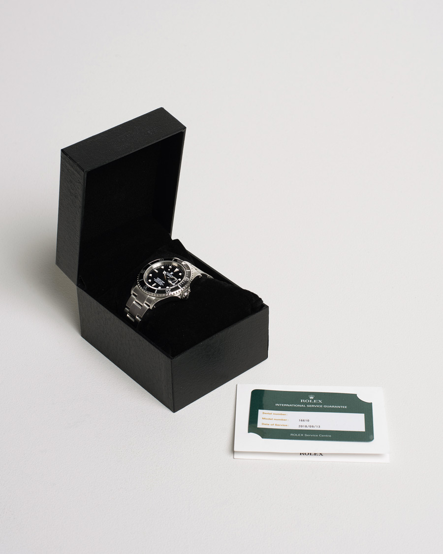 Heren | Rolex Pre-Owned Submariner 16610 Oyster Perpetual Silver | Rolex Pre-Owned | Submariner 16610 Oyster Perpetual Silver