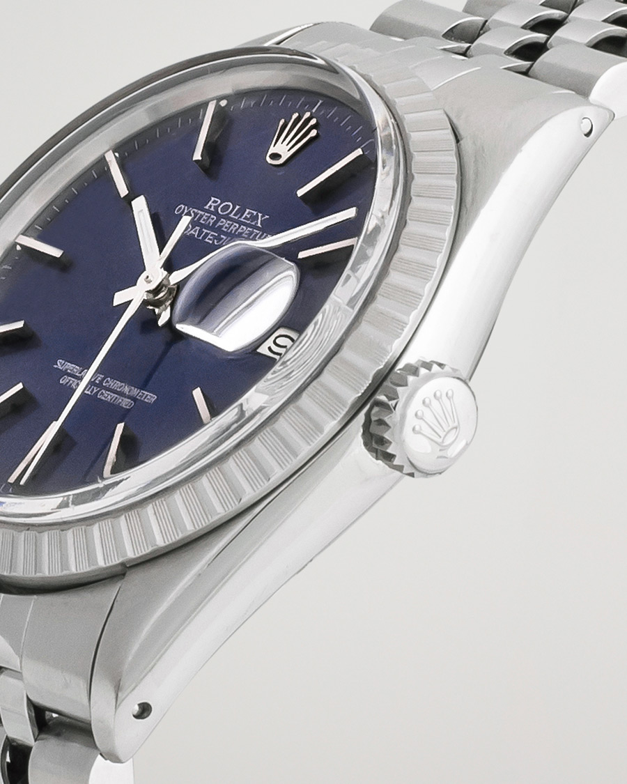 Heren | Rolex Pre-Owned Datejust 16030 Oyster Perpetual Blue Silver | Rolex Pre-Owned | Datejust 16030 Oyster Perpetual Blue Silver