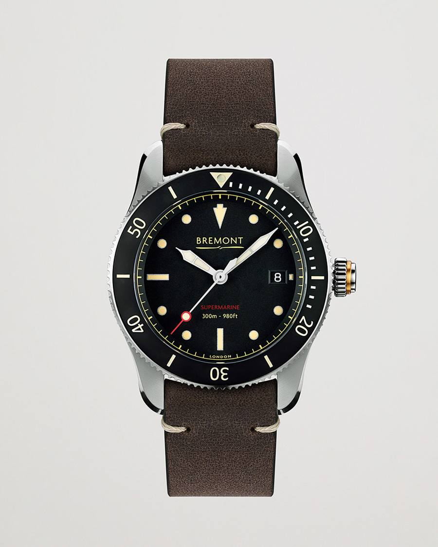 Heren | Bremont Pre-Owned S301 Supermarine 40mm Black Dial Silver | Bremont Pre-Owned | S301 Supermarine 40mm Black Dial Silver