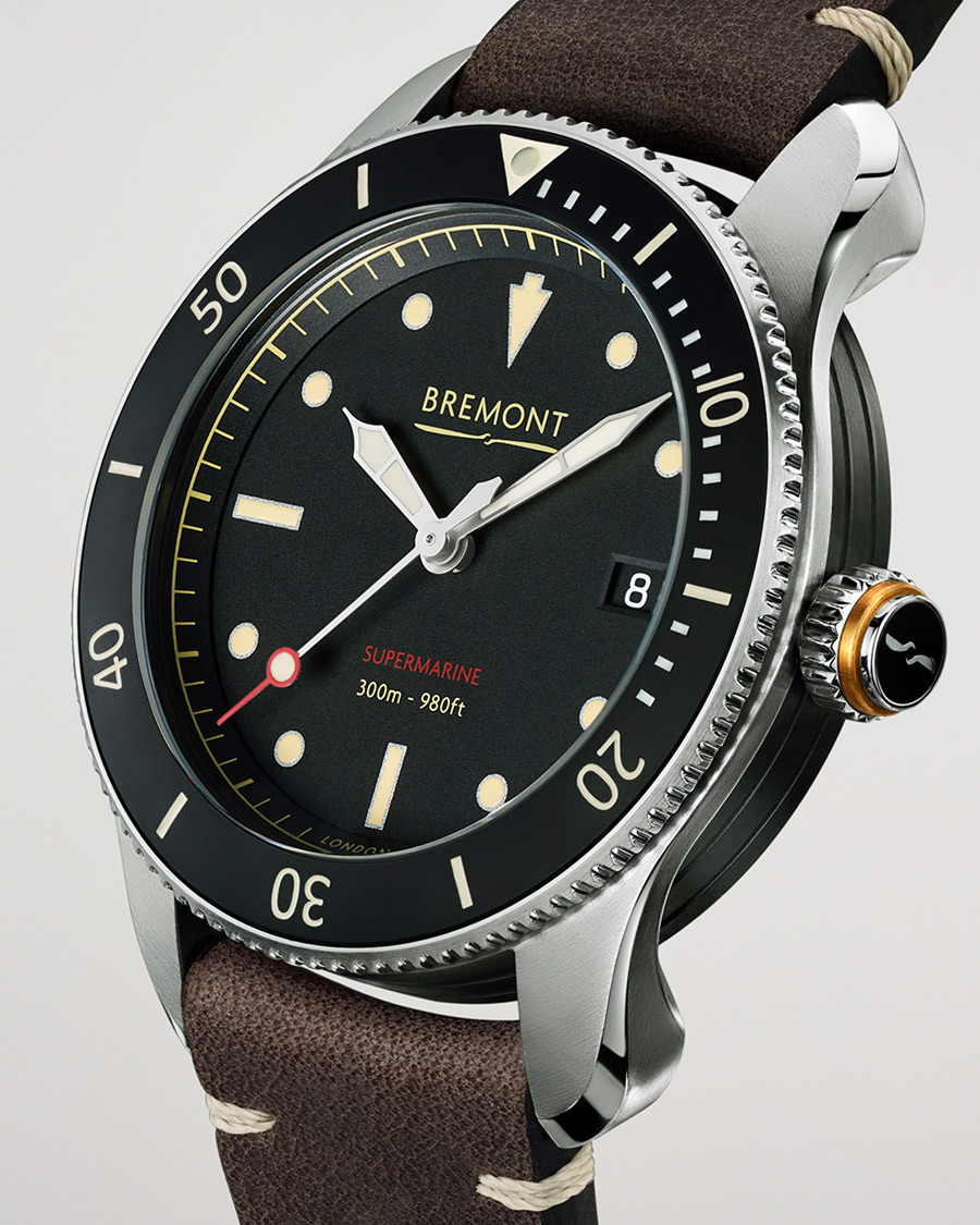 Heren | Bremont Pre-Owned S301 Supermarine 40mm Black Dial Silver | Bremont Pre-Owned | S301 Supermarine 40mm Black Dial Silver