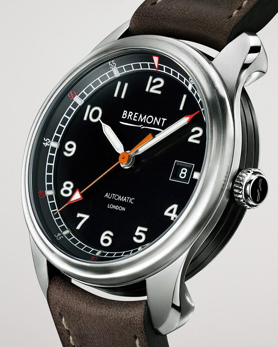 Heren | Bremont Pre-Owned Airco Mach 1 40mm Black Dial Silver | Bremont Pre-Owned | Airco Mach 1 40mm Black Dial Silver