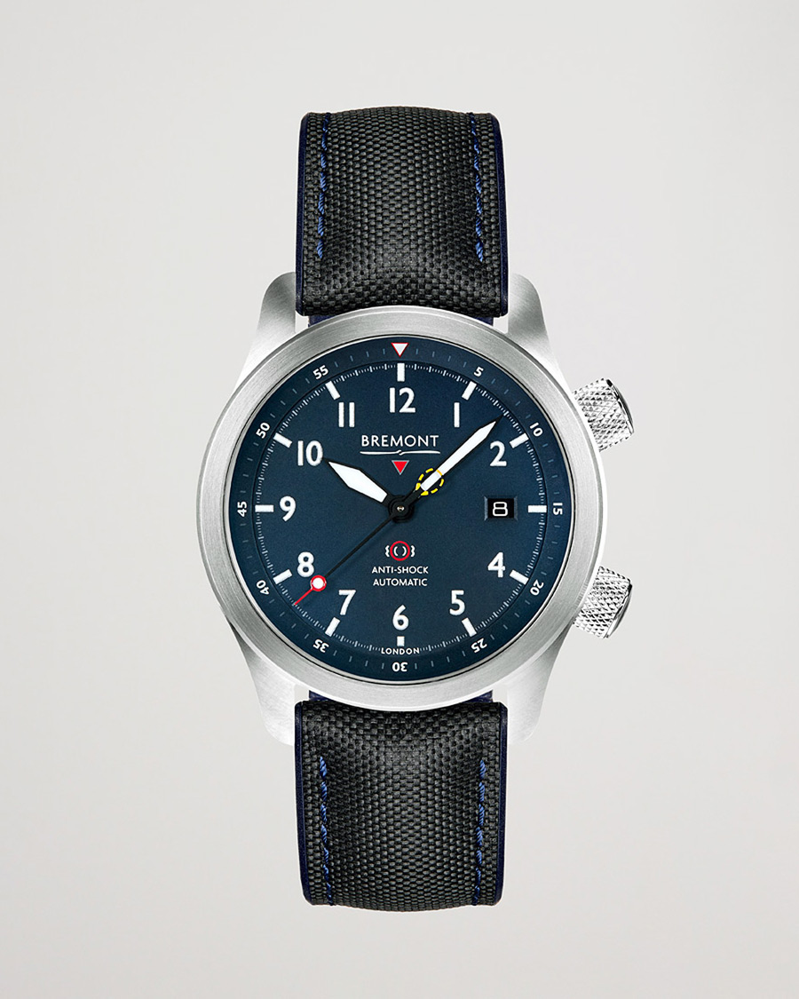 Heren | Bremont Pre-Owned MBII Pilot Watch 43mm Blue Dial Silver | Bremont Pre-Owned | MBII Pilot Watch 43mm Blue Dial Silver