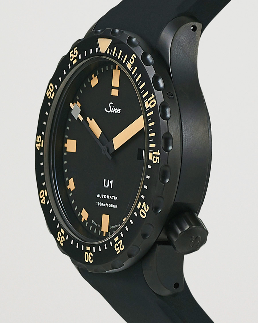 Gebruikt | Eerder verkocht | Sinn Pre-Owned | U1 Black Hard Coating Diving Watch Silver