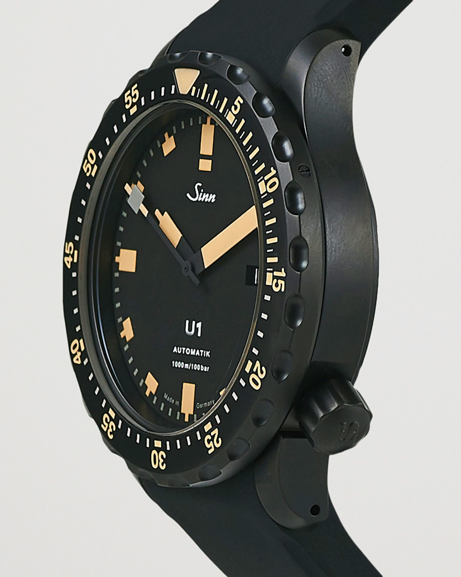 Heren | Sinn Pre-Owned U1 Black Hard Coating Diving Watch Silver | Sinn Pre-Owned | U1 Black Hard Coating Diving Watch Silver