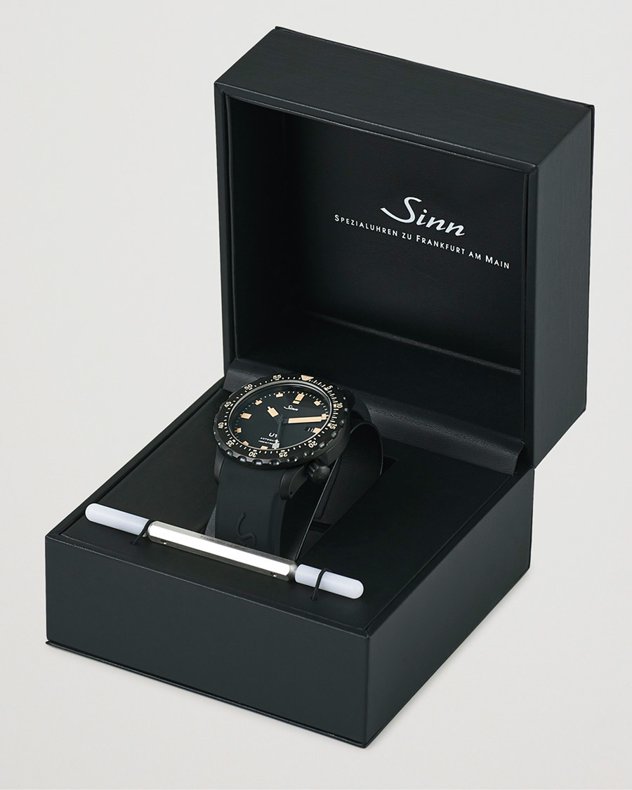 Heren | Sinn Pre-Owned U1 Black Hard Coating Diving Watch Silver | Sinn Pre-Owned | U1 Black Hard Coating Diving Watch Silver