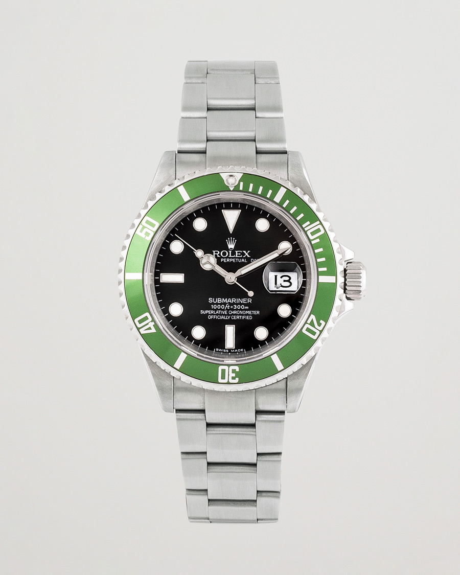 Heren | Rolex Pre-Owned Submariner 16610LV Oyster Perpetual Silver | Rolex Pre-Owned | Submariner 16610LV Oyster Perpetual Silver