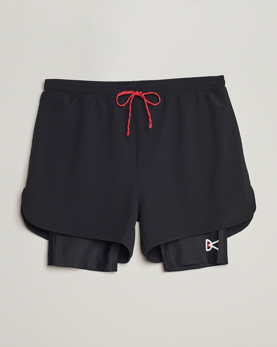 Heren | Korte broek | District Vision | Layered Trail Shorts Black