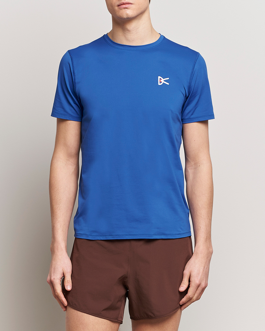 Heren | T-Shirts | District Vision | Lightweight Short Sleeve T-Shirts Ocean Blue