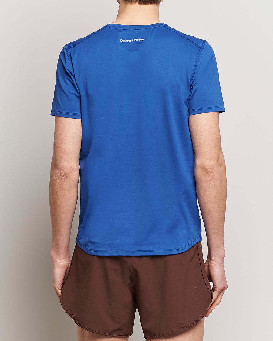 Heren | T-shirts | District Vision | Lightweight Short Sleeve T-Shirts Ocean Blue
