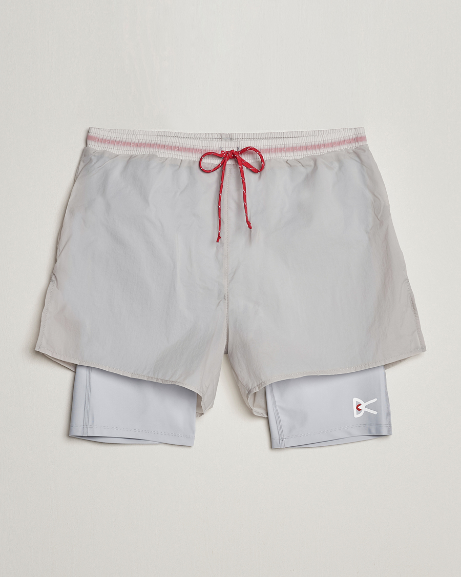 Heren | Korte broek | District Vision | Ripstop Layered Trail Shorts Moonbeam