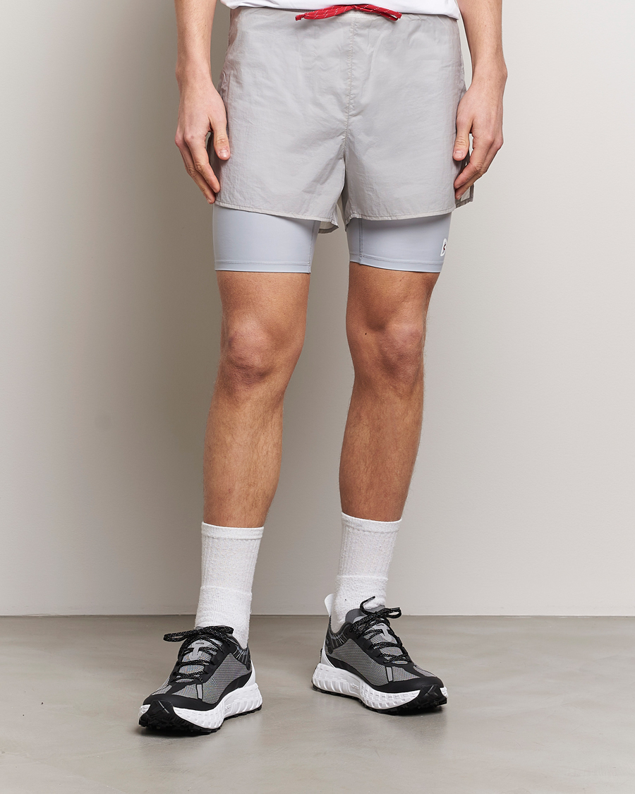 Heren | Active | District Vision | Ripstop Layered Trail Shorts Moonbeam
