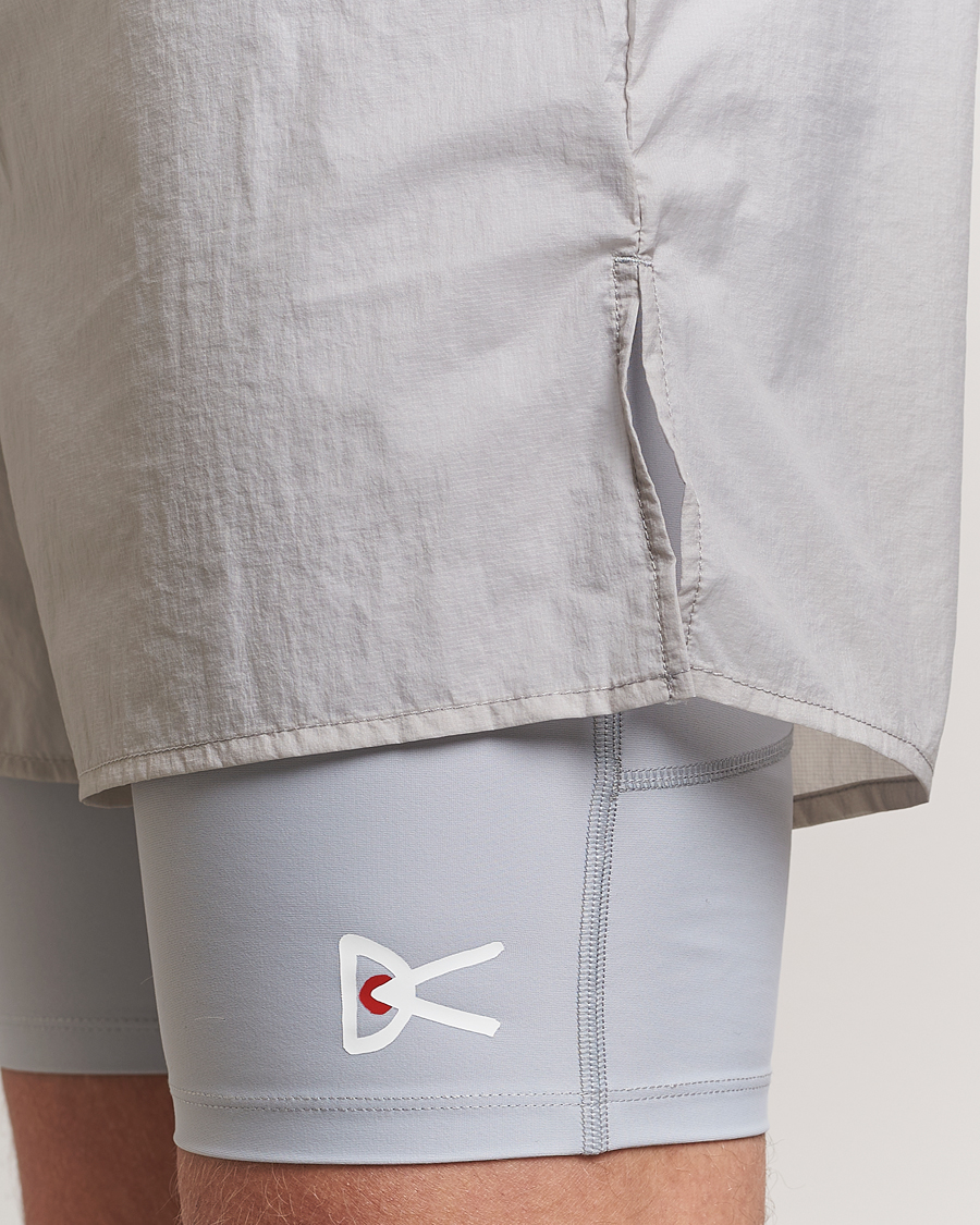Heren | Korte broek | District Vision | Ripstop Layered Trail Shorts Moonbeam