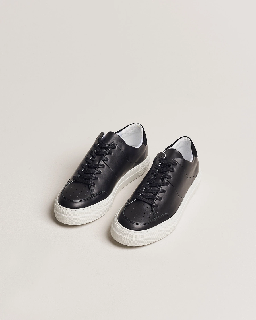 Heren | Business & Beyond | J.Lindeberg | Art Signature Leather Sneaker Black