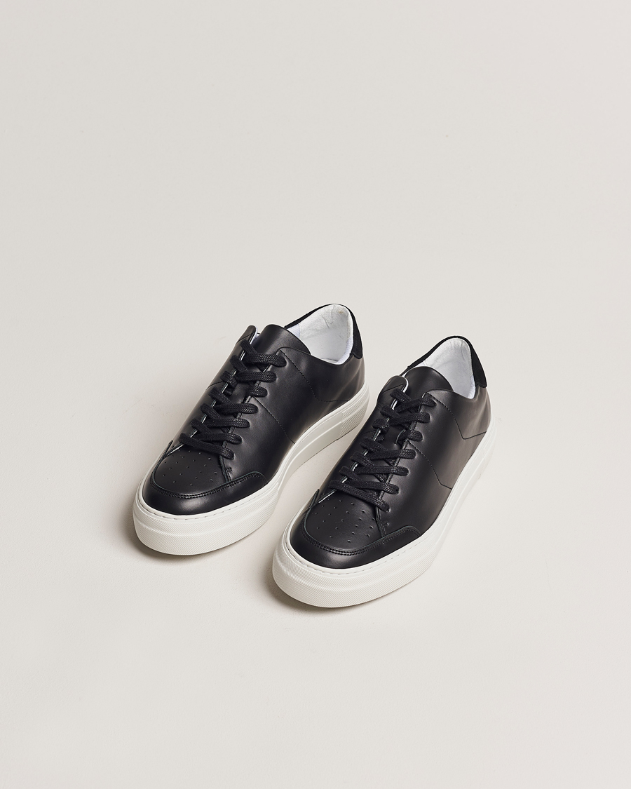 Heren | J.Lindeberg | J.Lindeberg | Art Signature Leather Sneaker Black