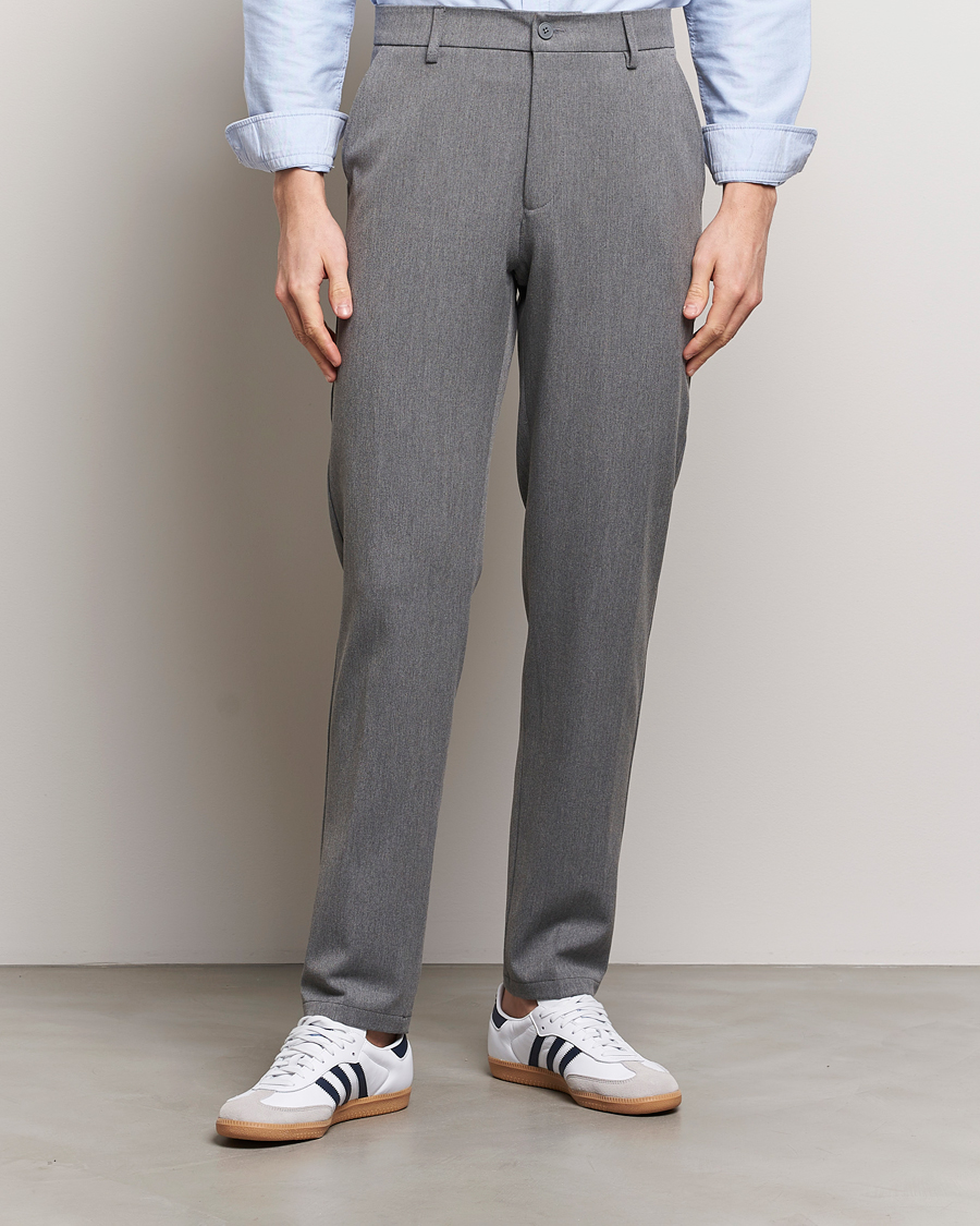 Heren |  | LES DEUX | Como Reg Suit Pants Grey Melange