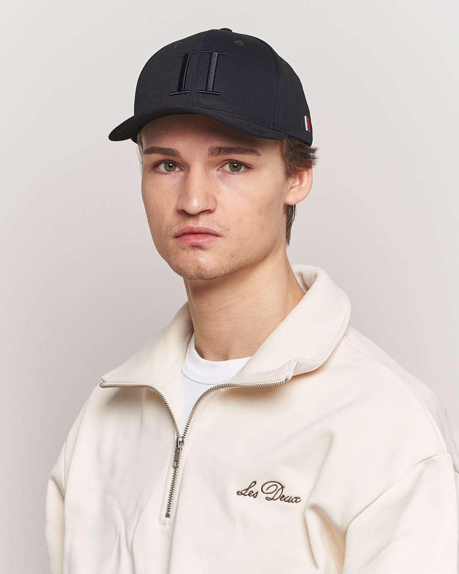 Heren |  | LES DEUX | Baseball Cap Suede II Black