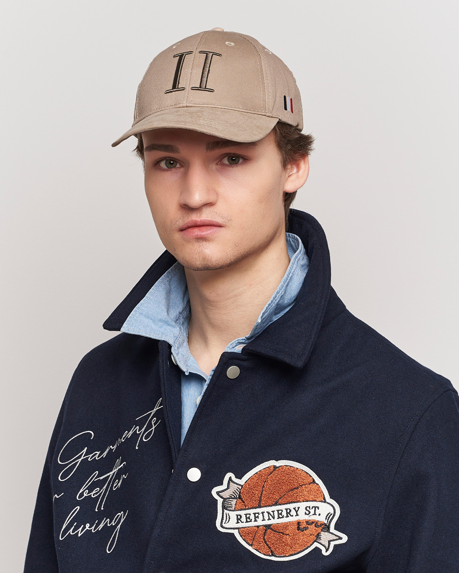 Heren |  | LES DEUX | Baseball Cap Suede II Dark Sand