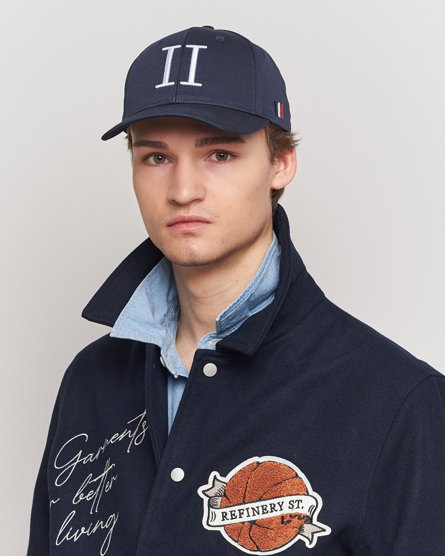 Heren | LES DEUX | LES DEUX | Encore Organic Cotton Baseball Cap II Dark Navy