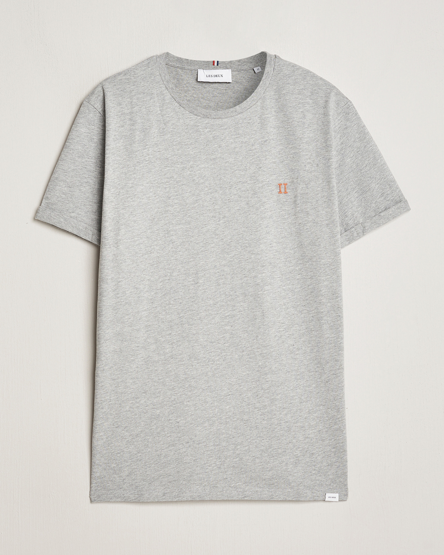 Heren | T-shirts | LES DEUX | Nørregaard Cotton T-Shirt Grey Melange