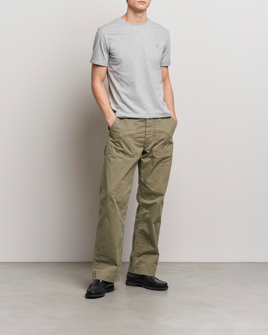 Heren | T-shirts | LES DEUX | Nørregaard Cotton T-Shirt Grey Melange