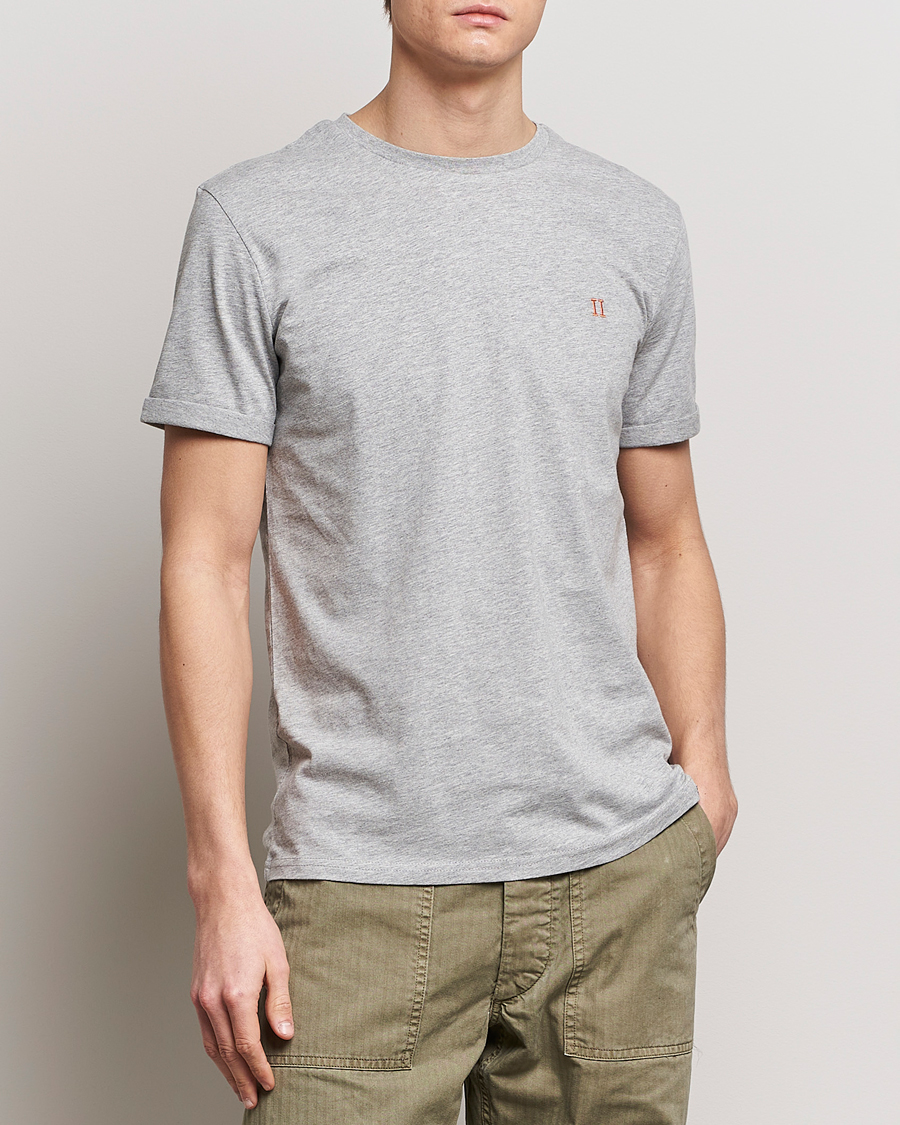 Heren | T-shirts | LES DEUX | Nørregaard Cotton T-Shirt Grey Melange