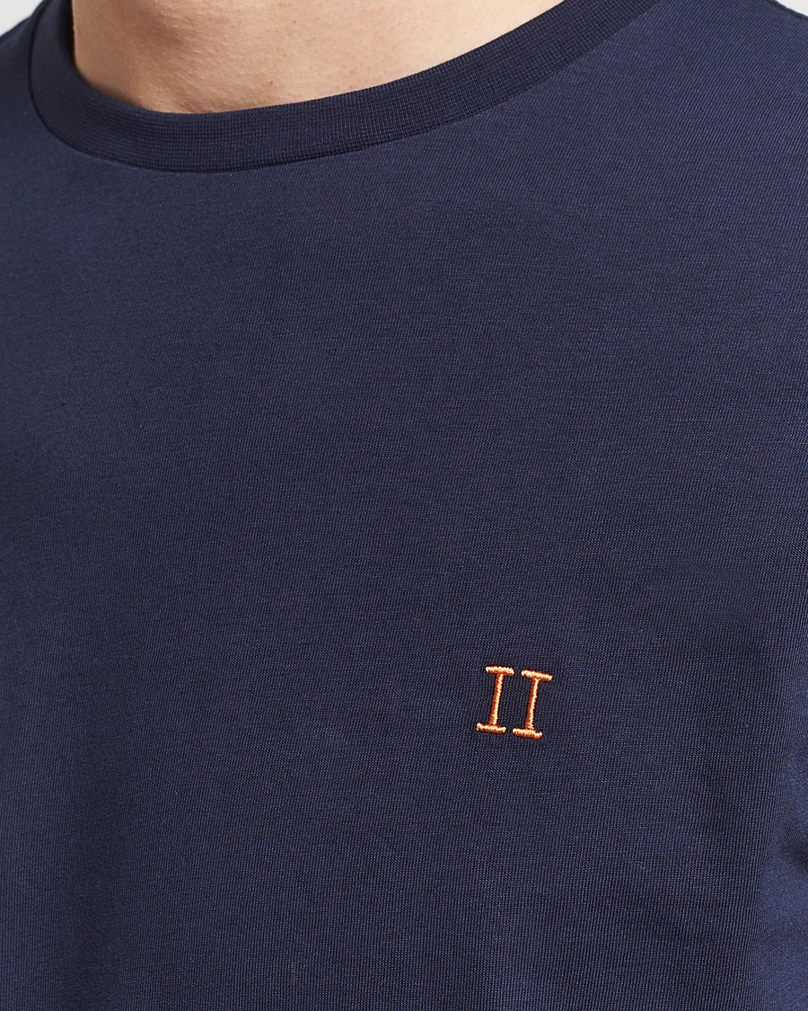 Heren | T-shirts | LES DEUX | Nørregaard Cotton T-Shirt Navy