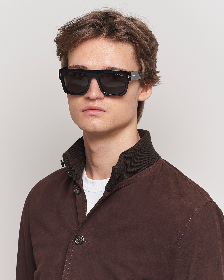 Heren | Nieuws | Tom Ford | Fausto FT0711 Sunglasses Black/Smoke