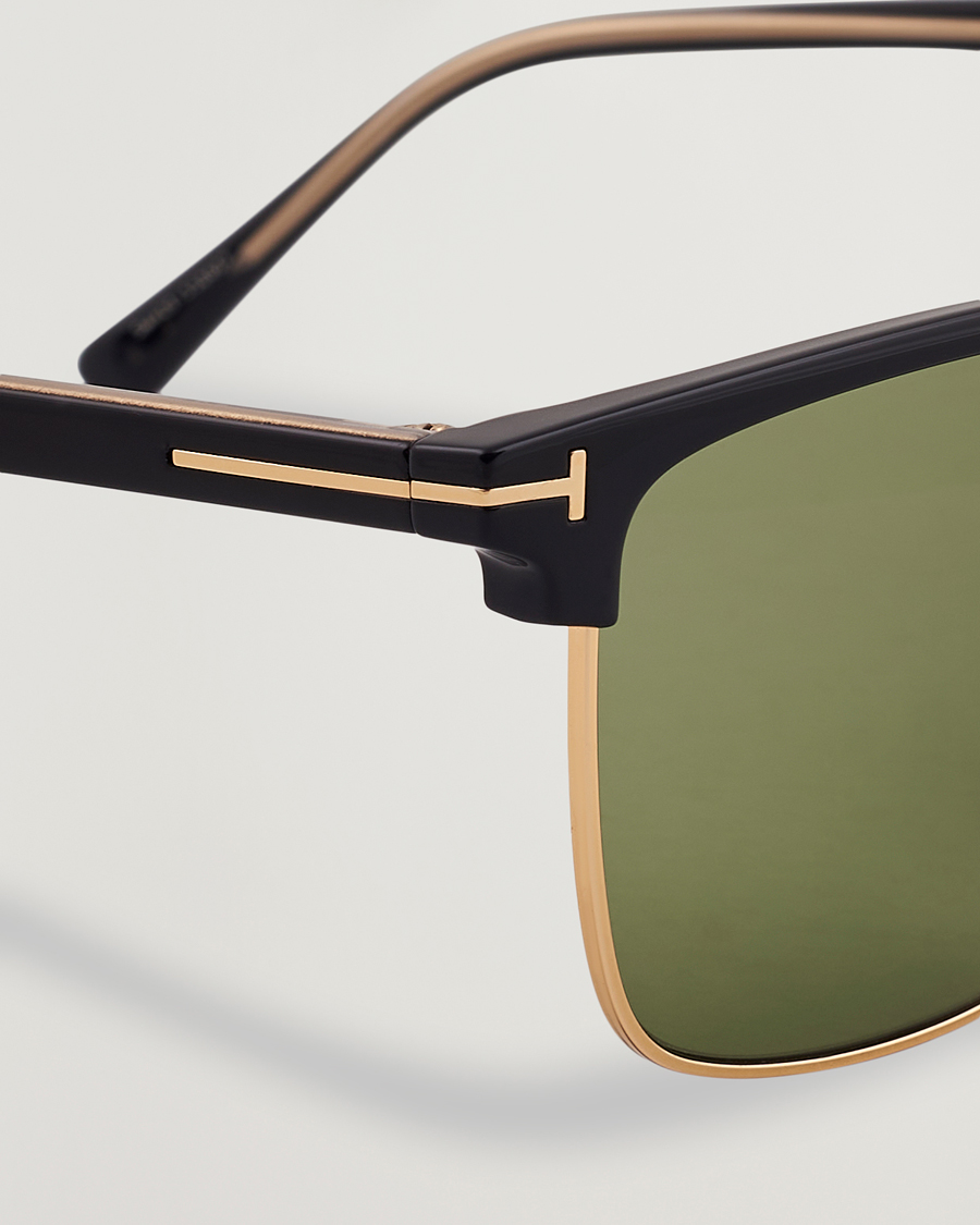 Heren | Zonnebrillen | Tom Ford | Hudson FT0997-H Metal Sunglasses Black/Green