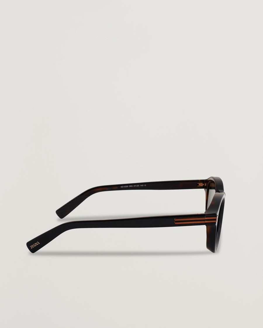 Heren | Zonnebrillen | Zegna | EZ0229 Sunglasses Black/Green