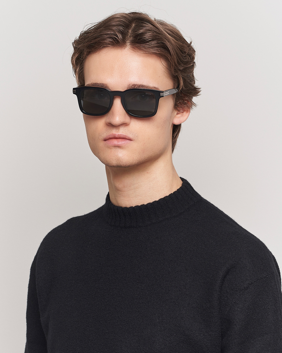 Heren |  | Zegna | EZ0230 Sunglasses Black/Smoke