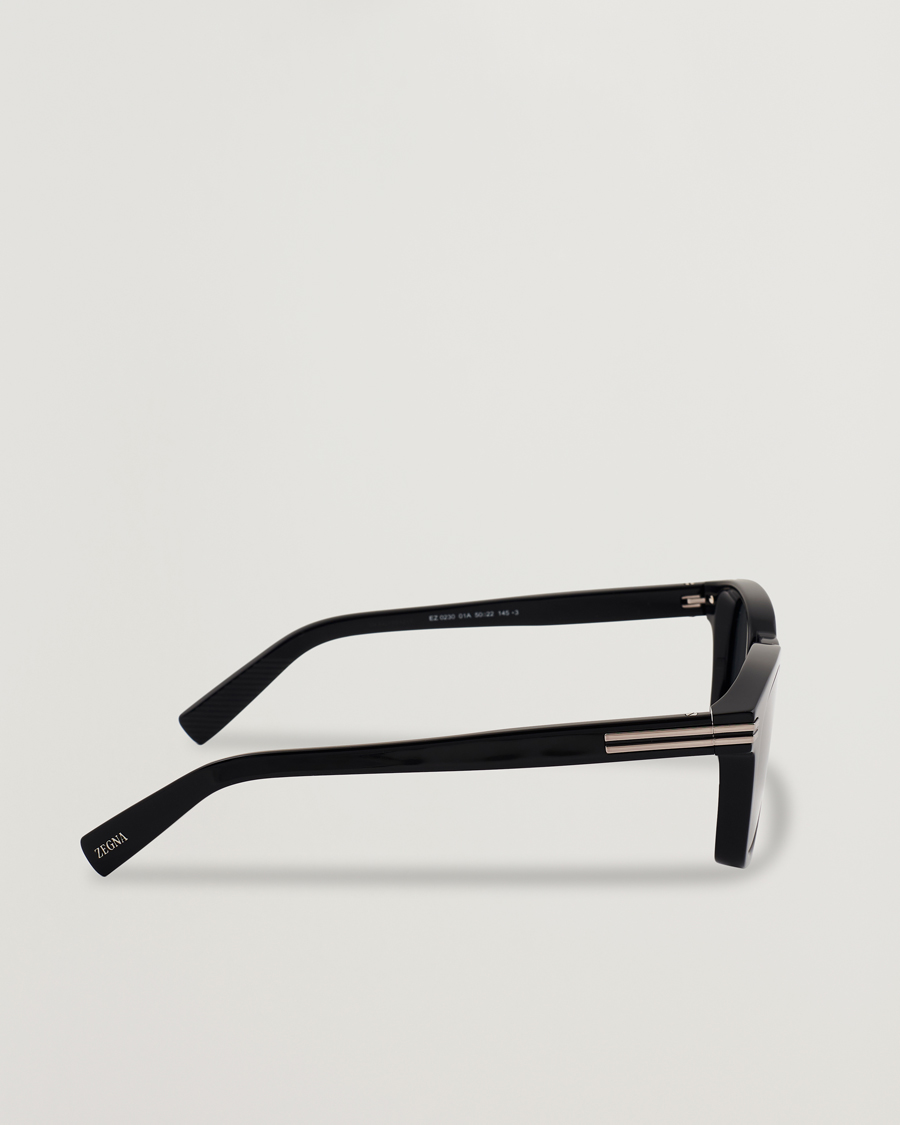 Heren | Zonnebrillen | Zegna | EZ0230 Sunglasses Black/Smoke
