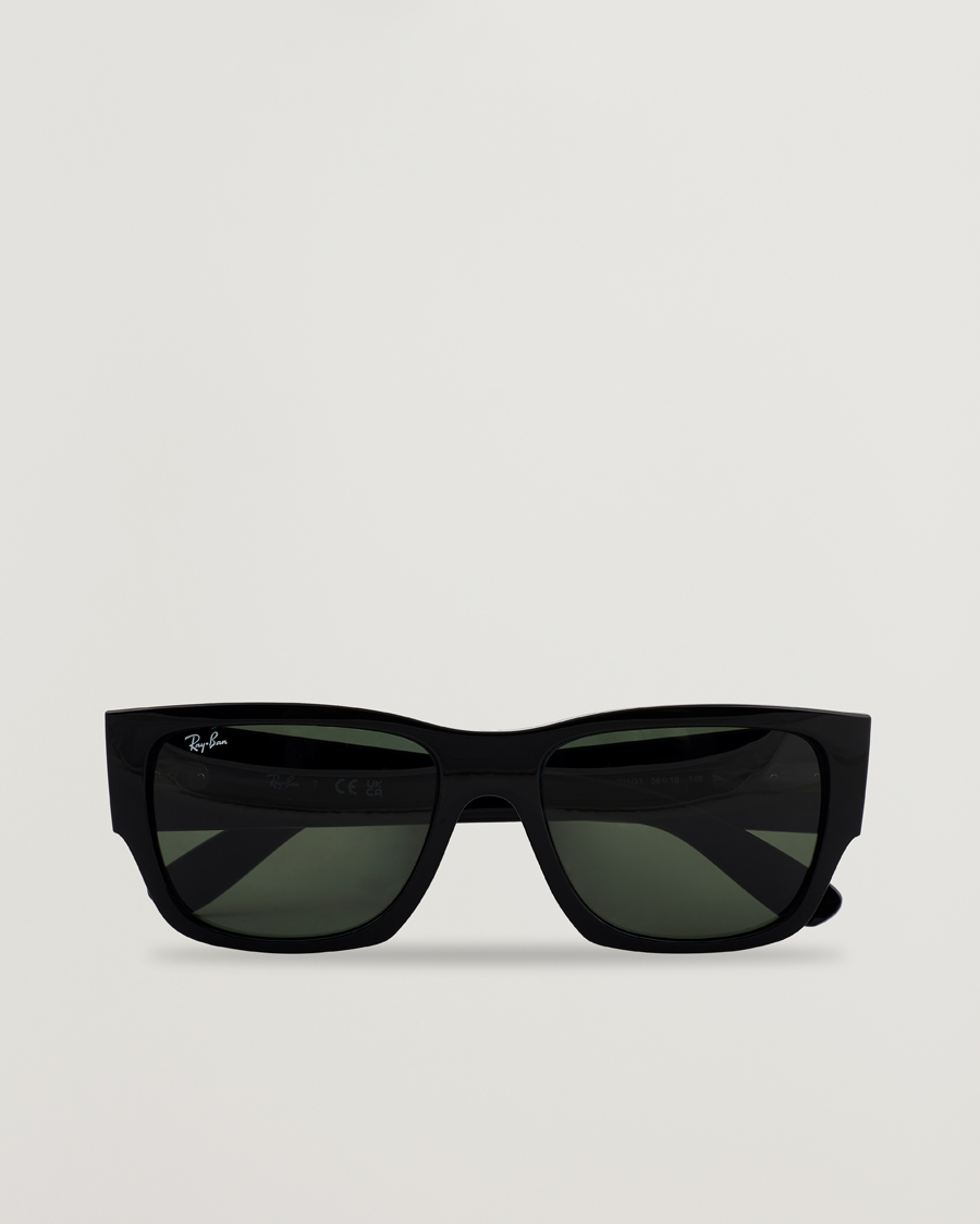 Heren | Zonnebrillen | Ray-Ban | Carlos Sunglasses Black/Crystal Green