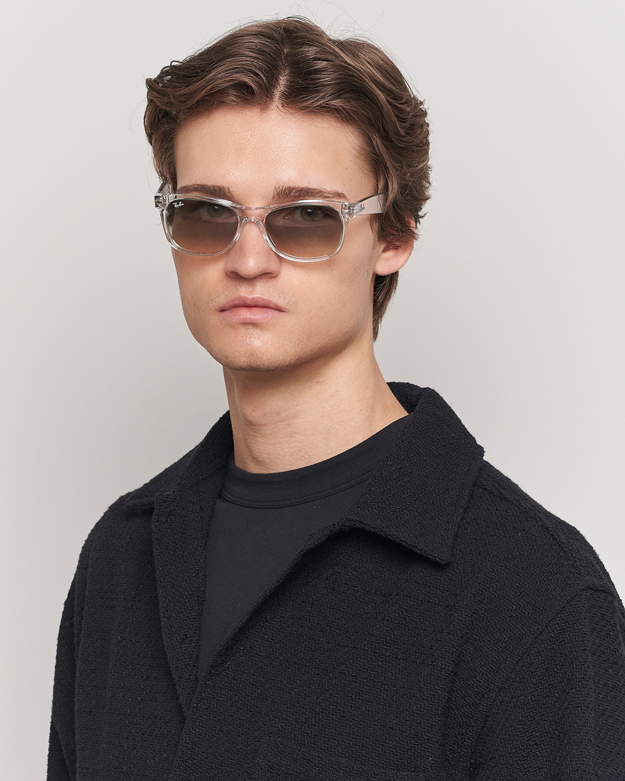 Heren | Zonnebrillen | Ray-Ban | New Wayfarer Sunglasses Transparent