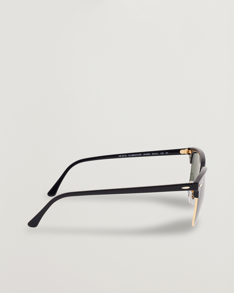 Heren | Zonnebrillen | Ray-Ban | Clubmaster Sunglasses Ebony/Crystal Green