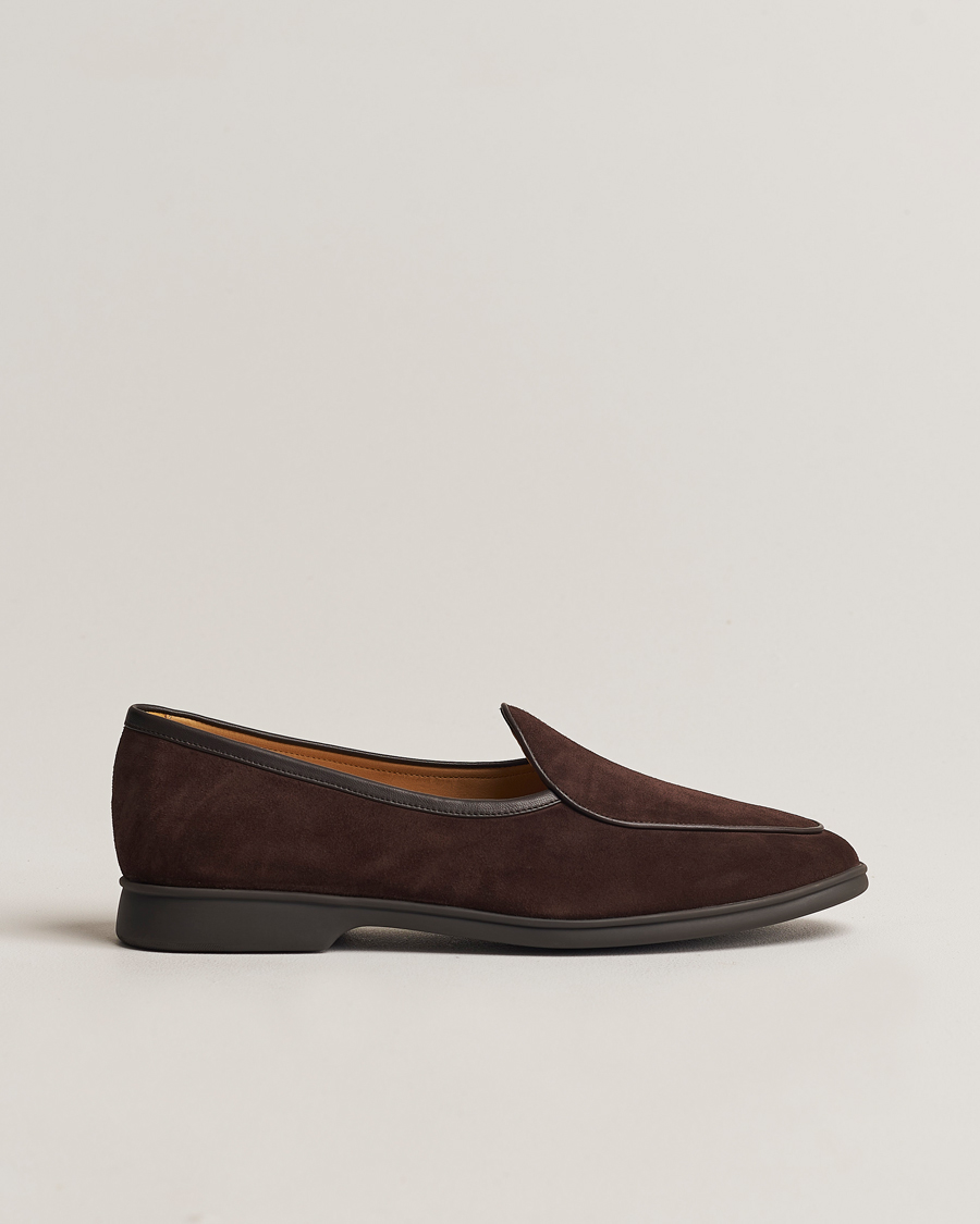 Heren | Instappers | Baudoin & Lange | Stride Loafers Dark Brown