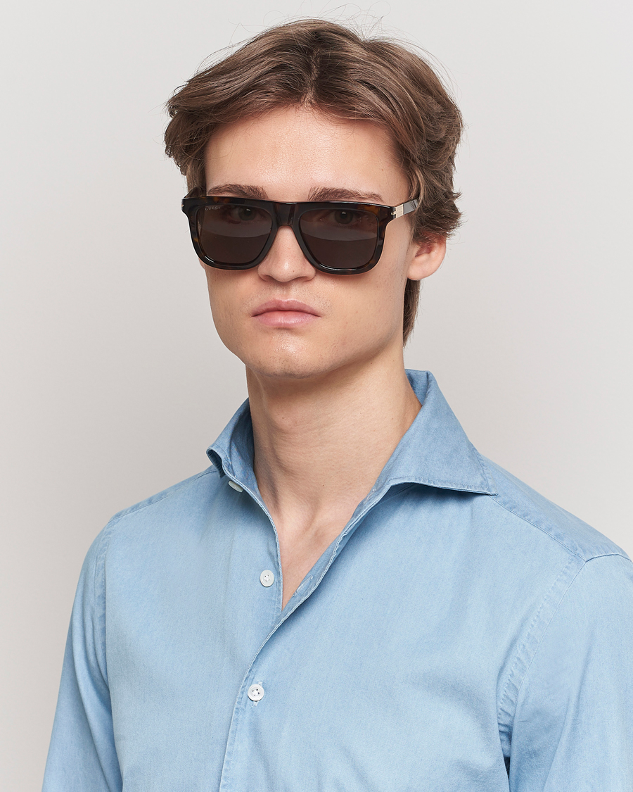 Heren | Zonnebrillen | Gucci | GG1502S Sunglasses Havana