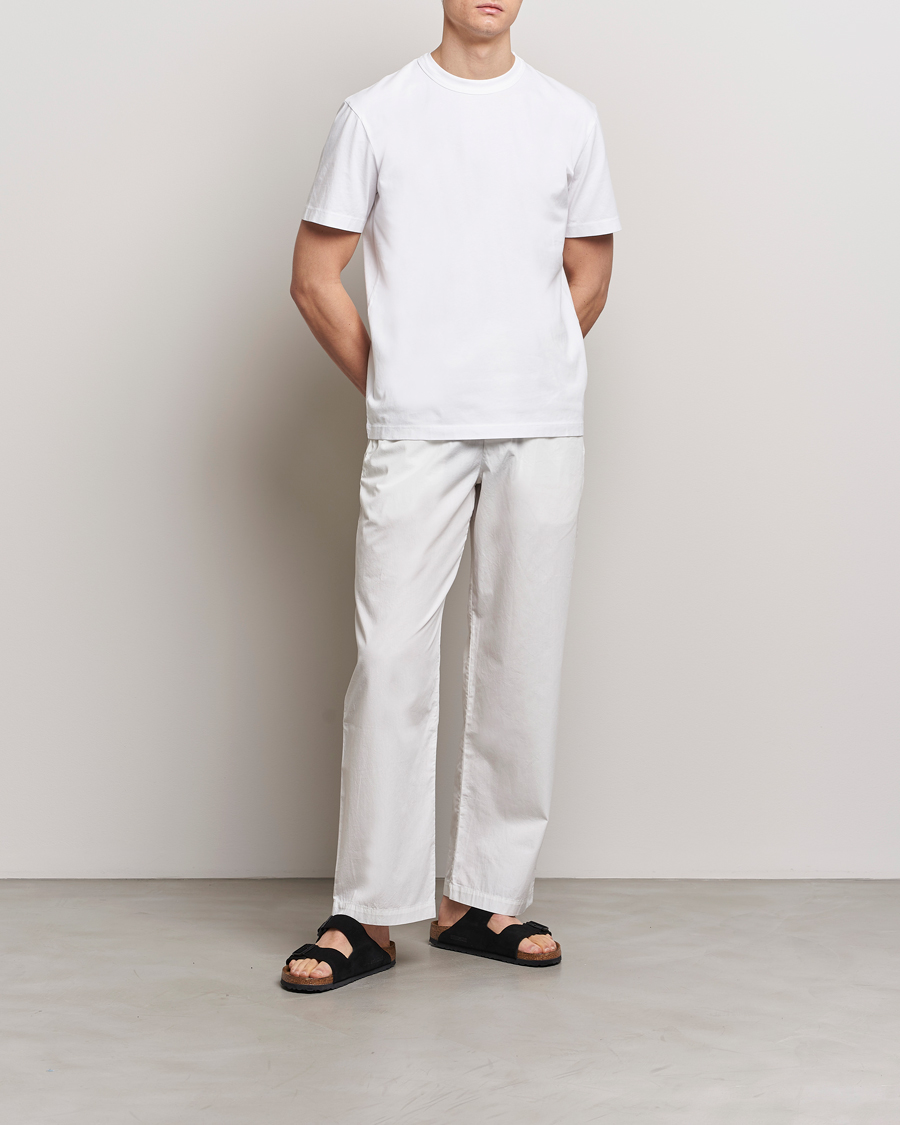 Heren | T-shirts | Tekla | Organic Cotton Sleeping T-Shirt White