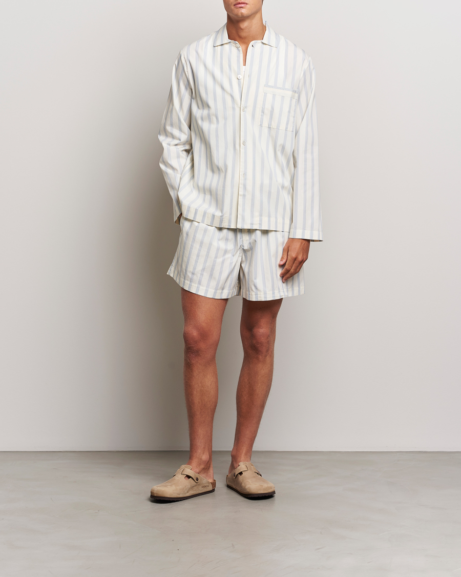 Heren | Pyjama's en gewaden | Tekla | Poplin Pyjama Shirt Needle Stripes